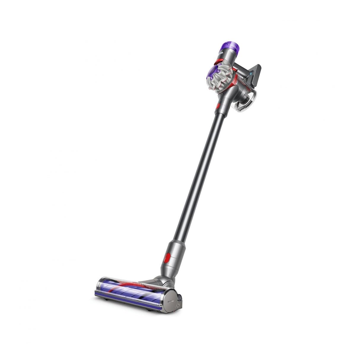 Dyson V8 Advanced™ Aspiradora sin Cable – 130 AW, 40 min de autonomía, Cepillo Motorbar con tecnología antienredos, Accesorio multifunción rinconera, Puerto de Carga, Plata/Níquel