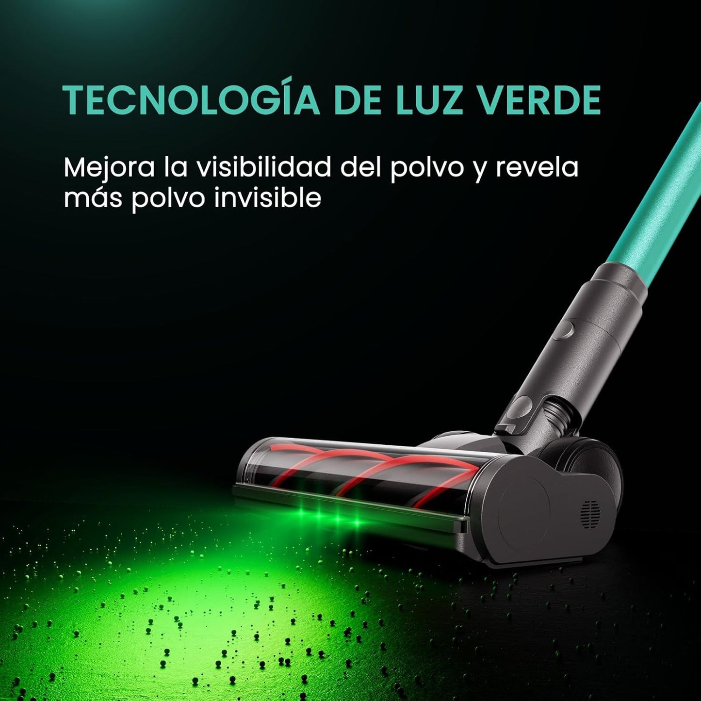 SmartAI V5 Aspiradora sin Cable, 55Kpa/600W/80Mins Aspirador Escoba Vertical Potente con Modo Automático, Alta Capacidad Batería Aspirador Inalámbrico Antienredo para Suelo/Alfombra/Pelos de Animales