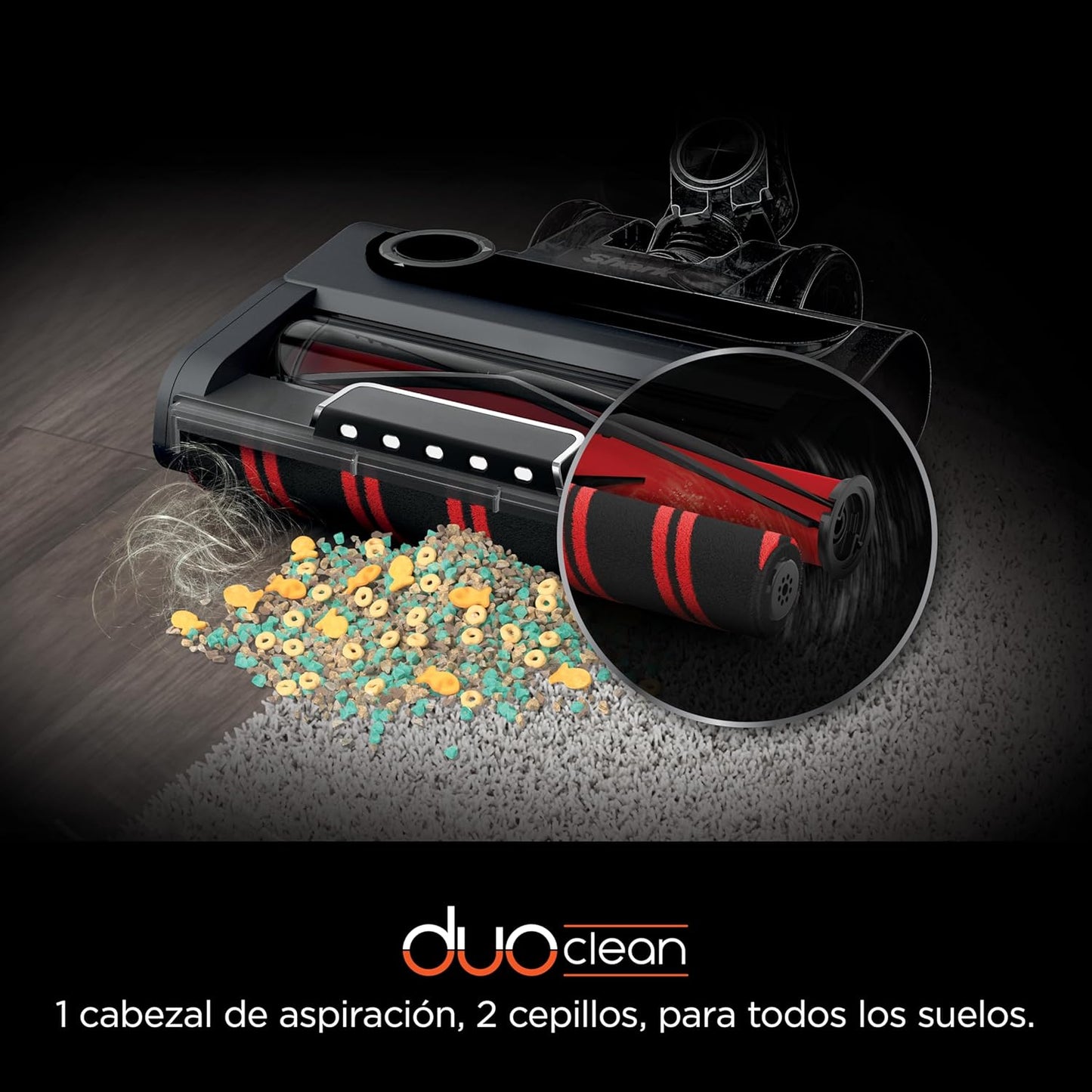 Shark Stratos Aspiradora sin cable, 60 min de autonomía, Tecnología Anti Hair Wrap, Clean Sense IQ, PowerFins Plus, kit de limpieza coche, boquilla estrecha, cepillo multisuperficie, cobre IZ400EUTBK