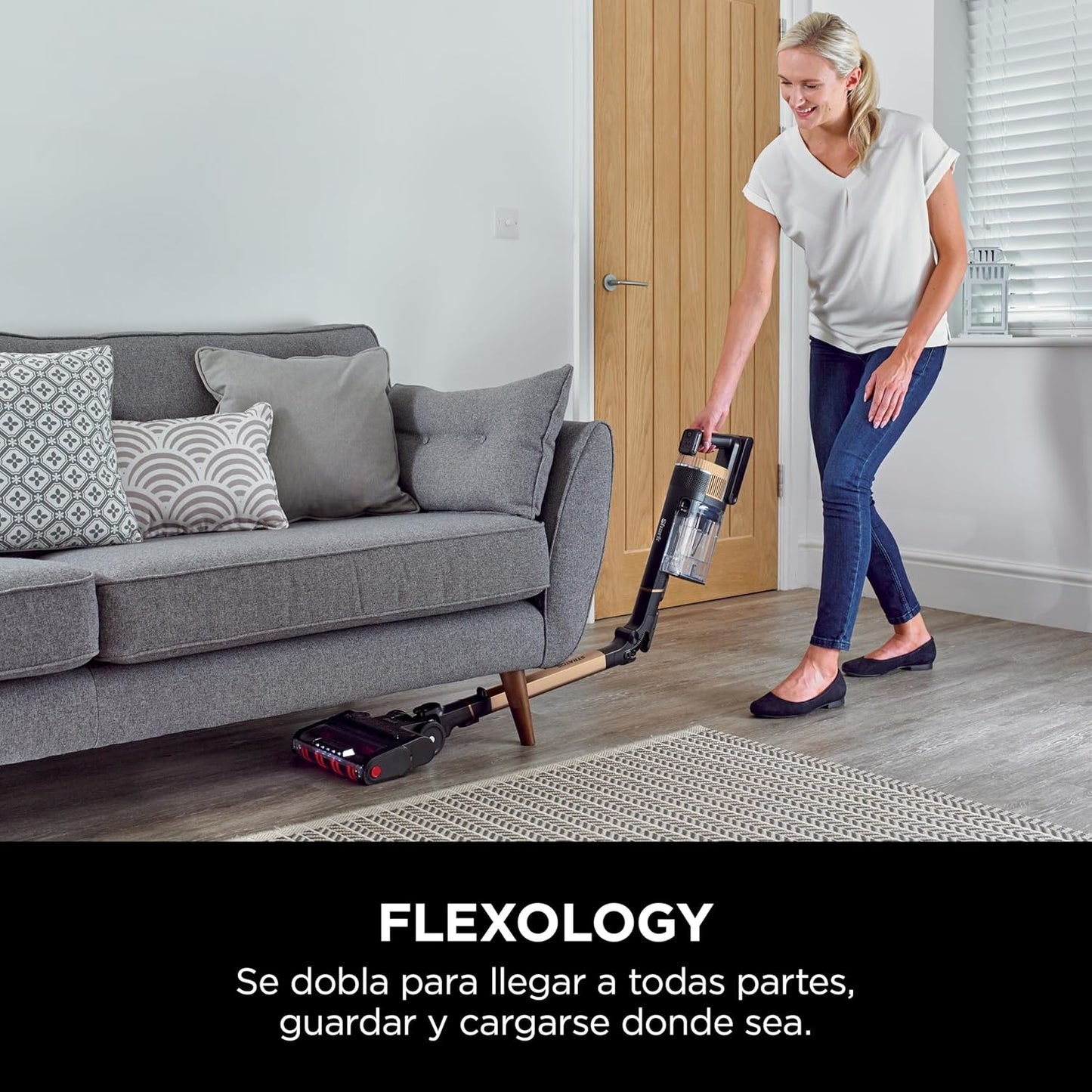 Shark Stratos Aspiradora sin cable, 60 min de autonomía, Tecnología Anti Hair Wrap, Clean Sense IQ, PowerFins Plus, kit de limpieza coche, boquilla estrecha, cepillo multisuperficie, cobre IZ400EUTBK