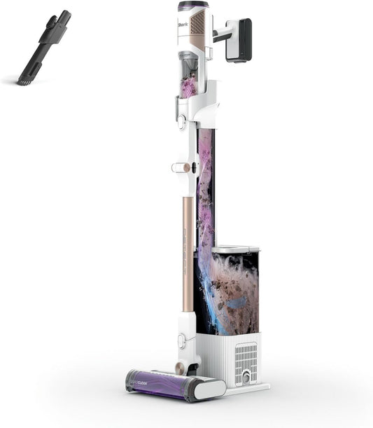 Shark Detect Clean & Empty Cordless Vacuum, 240 W, 2 Liters, 80 Decibeles, Blanco