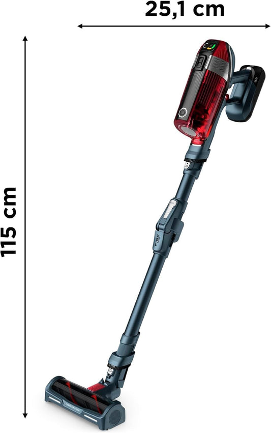 Rowenta Xforce Flex 11.60 Animal Care – Aspiradora Escoba sin Cable de 300W, para suelos, sofás y pared, filtra hasta 99,9% partículas, depósito 0,9L, Incluye Accesorios para pelos de mascotas, RH9878