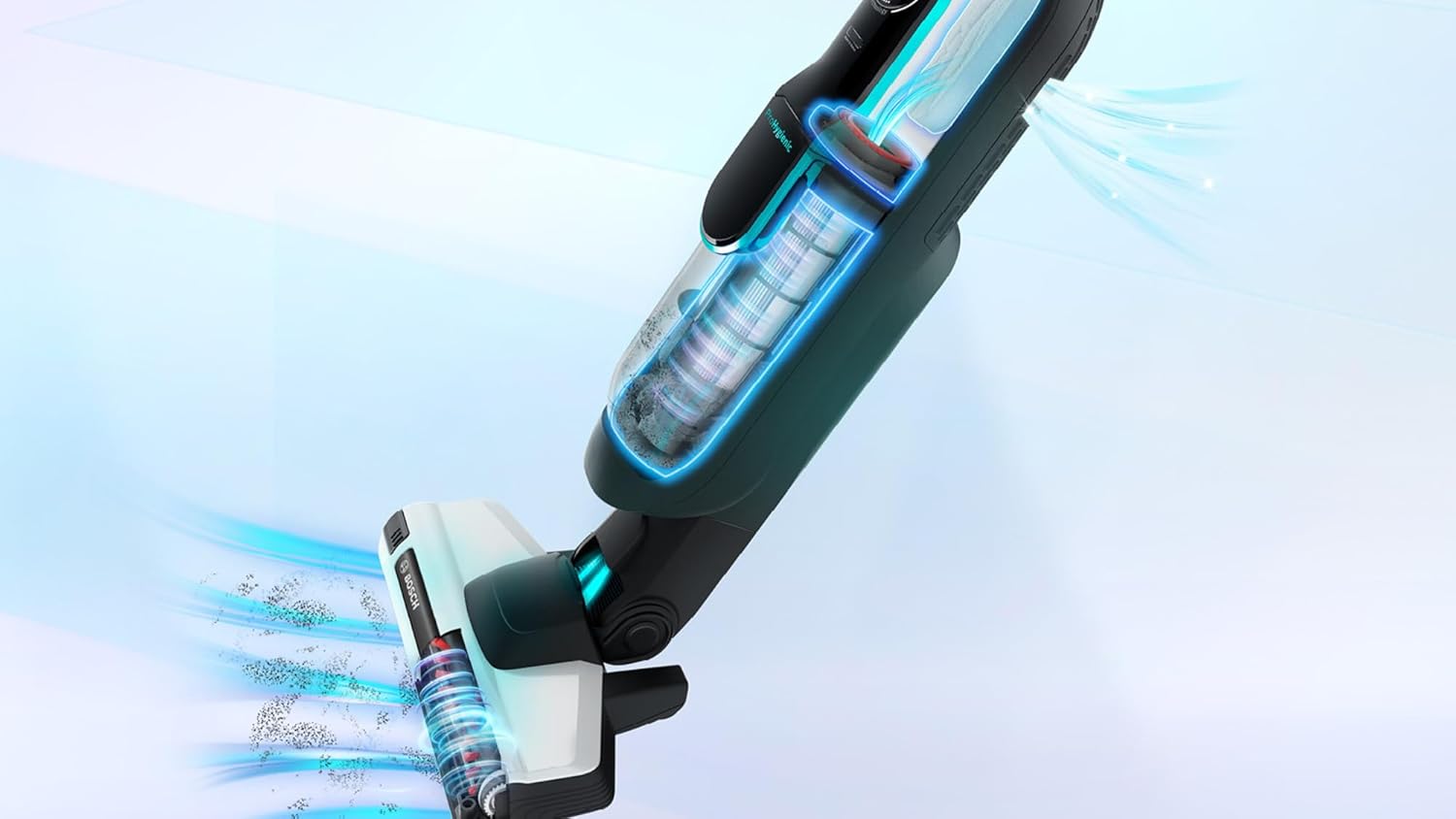Bosch - Aspirador sin cable Athlet ProHygienic, Serie 6, hasta 60 minutos de autonomía, blanco, BCH86HYG2